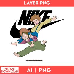 nike x tom sawyer and huckleberry finn png, nike logo png, tom sawyer and huckleberry finn png, ai digital file