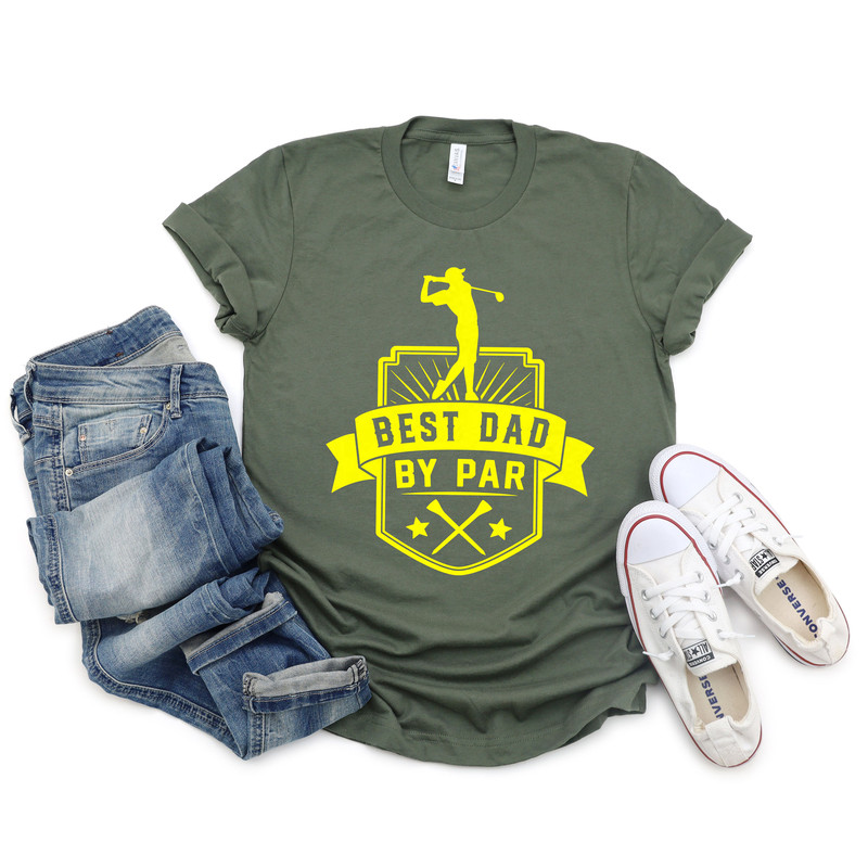 Gift for Dad Crewneck Shirt, Best Dad By Par Tee, Golf Gift Tshirt, Fathers Day Gift for Dad T-Shirt, Golfing, Unisex Shirt, Gift for Him - 3.jpg