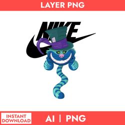 cheshire cat nike png, nike logo png, cheshire cat png, ai digital file