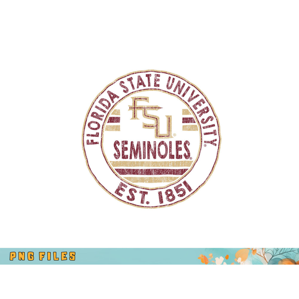 Florida State Seminoles Vintage FSU Logo Officially Licensed png, digital download copy.jpg