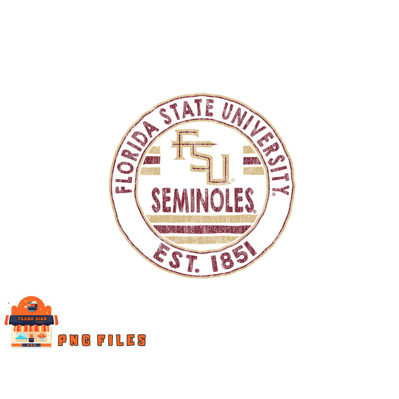 Florida State Seminoles Vintage FSU Logo Officially Licensed png, digital download copy.jpg