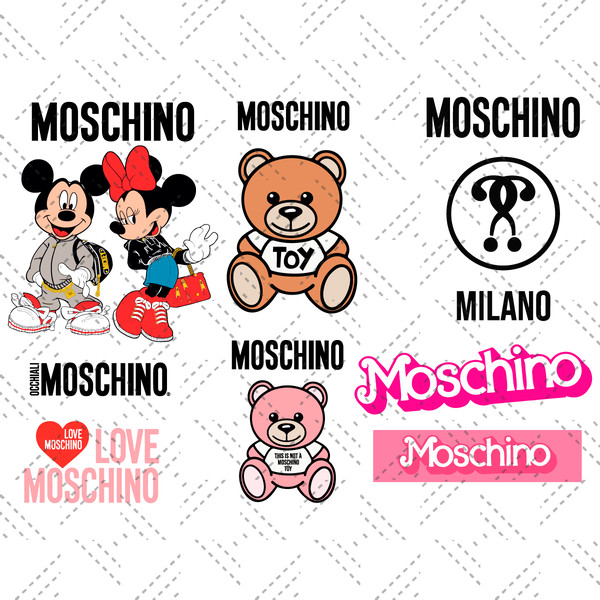 Moschino Logos Svg Bundle, Trending Svg, Moschino Svg, Mosch - Inspire ...