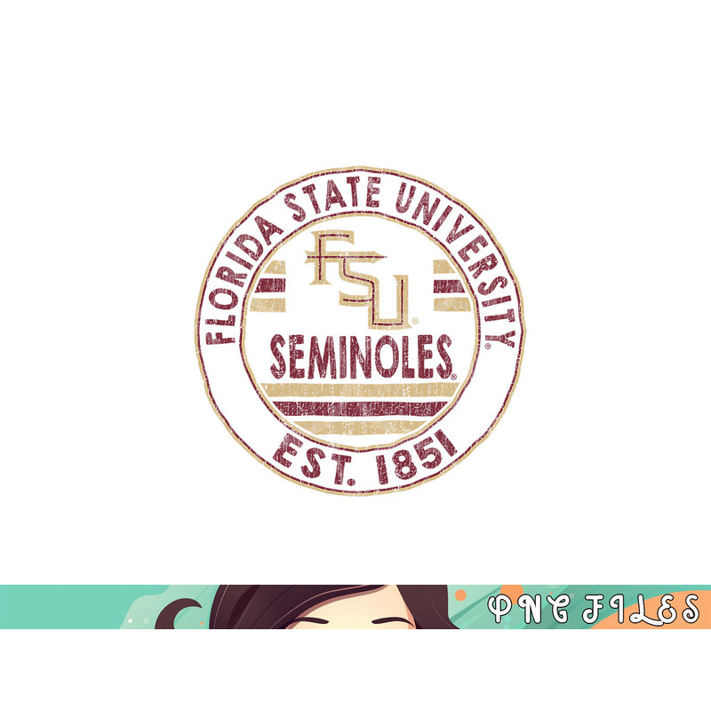 Florida State Seminoles Vintage FSU Logo Officially Licensed png, digital download copy.jpg