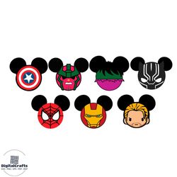 marvel supper hero bundle svg, spiderman svg, disney svg