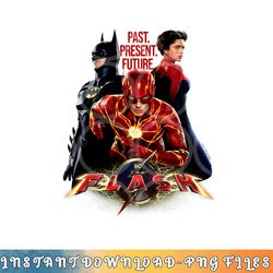 the flash movie batman supergirl team png, digital download copy