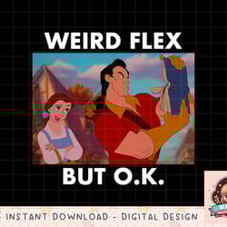 disney beauty and the beast gaston panel weird flex but o.k. png, instant download, digital print