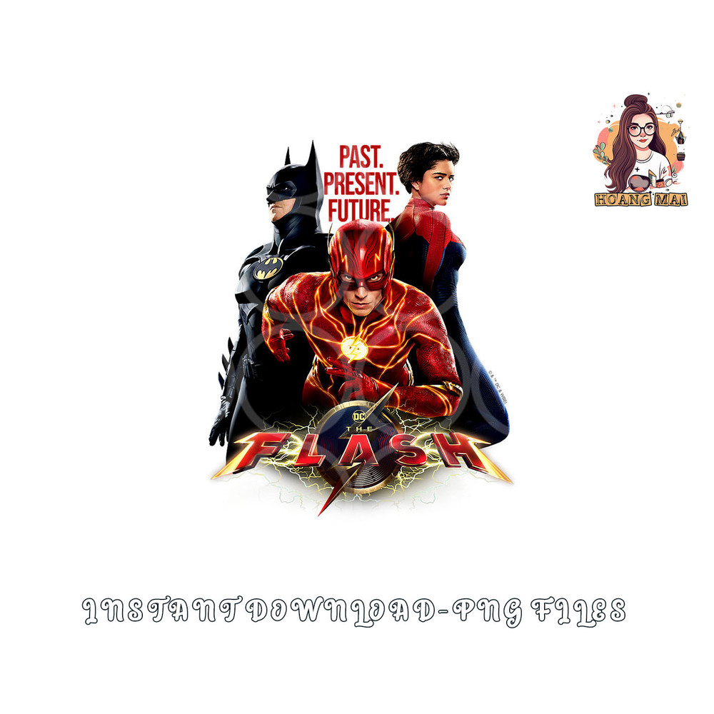 The Flash Movie Batman Supergirl Team png, digital download copy.jpg