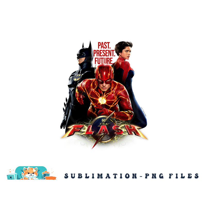 The Flash Movie Batman Supergirl Team png, digital download copy.jpg