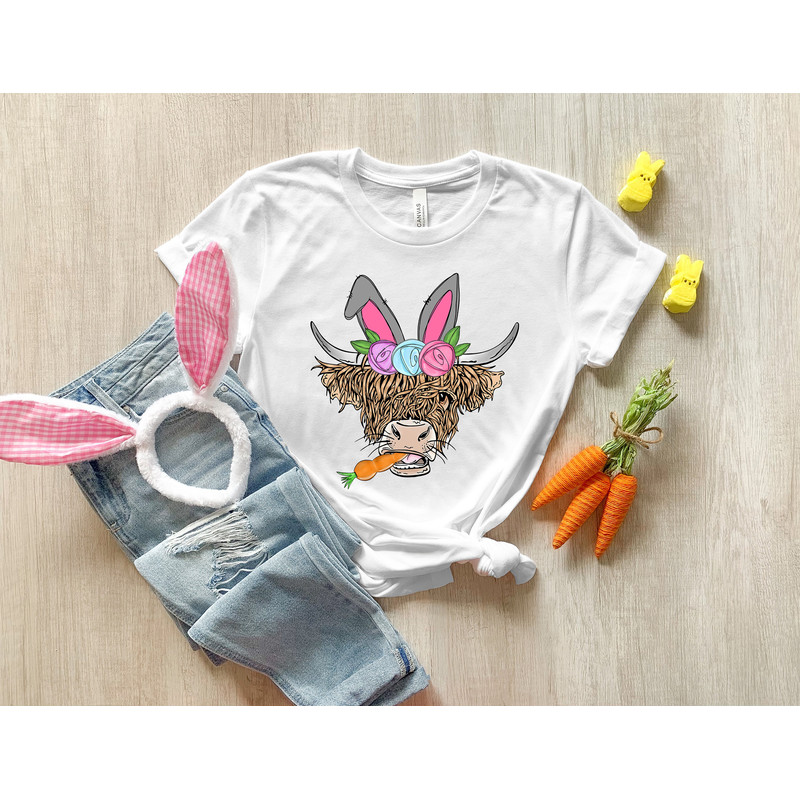Happy Easter Heifer, Happy Easter Y'All, Easter tshirt, Easter Cute Bunny Sweatshirt, Easter Shirt, Easter Cow Sweatshirt, Easter Shirt - 2.jpg