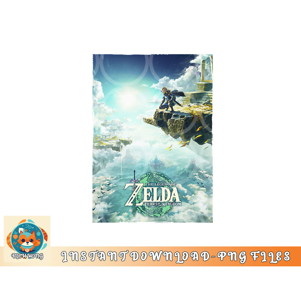 The Legend of Zelda Tears Of The Kingdom Box Art Poster png, digital download copy.jpg