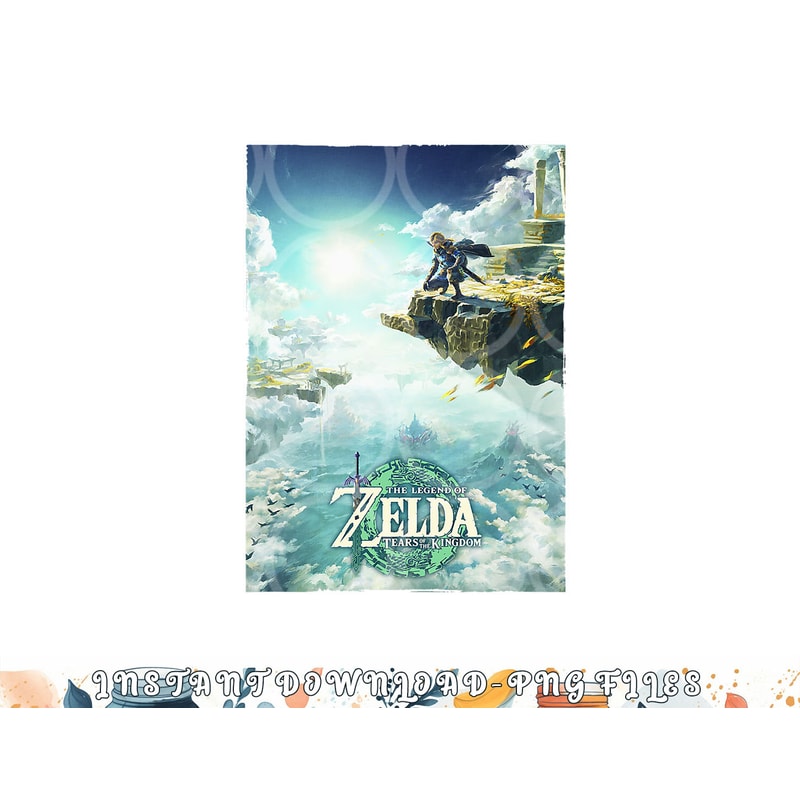 The Legend of Zelda Tears Of The Kingdom Box Art Poster png, digital download copy.jpg