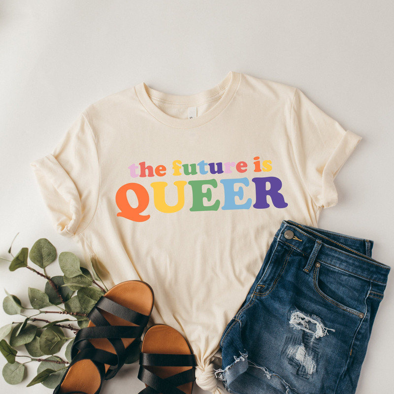 The Future Is Queer Unisex TShirt • LGBTQ Gift Idea • Pride Day Celebration • Queer Outfit • Equality Shirt • Rainbow Pride Shirt - 1.jpg