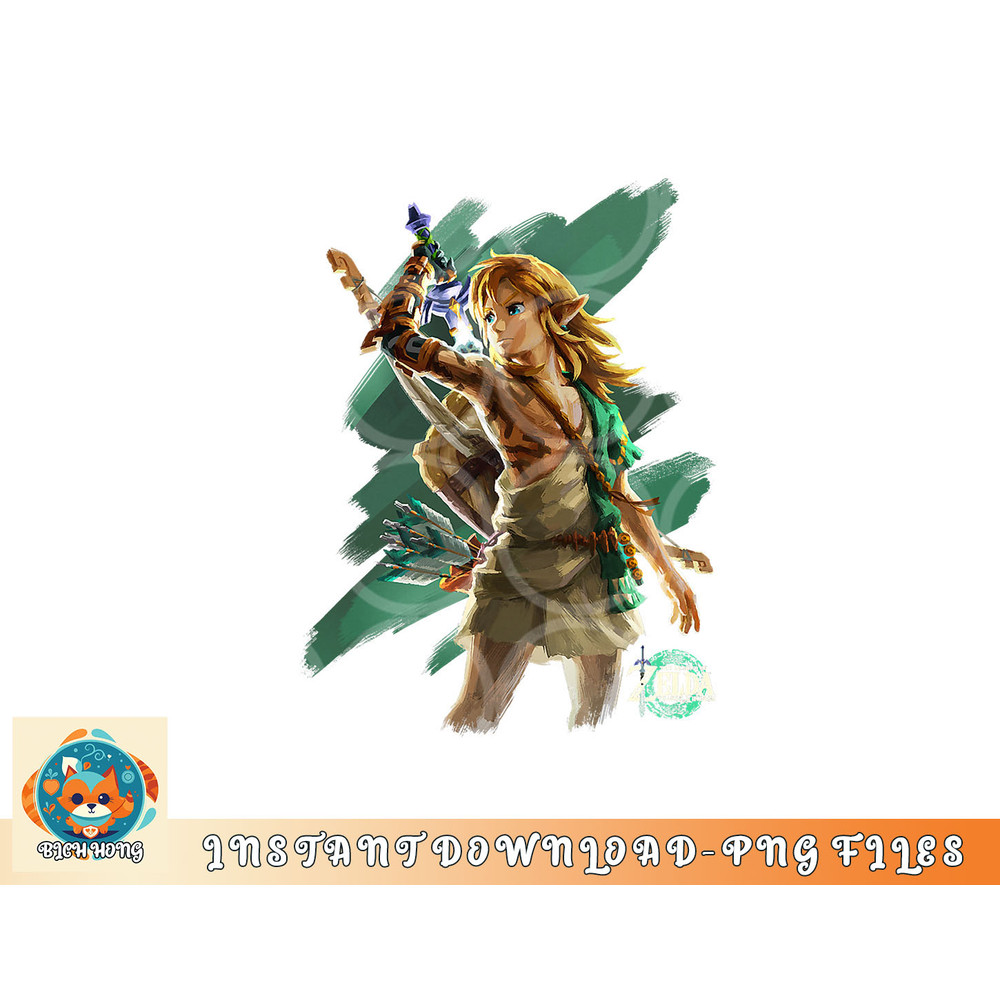 The Legend of Zelda Tears Of The Kingdom Link Hero Poster png, digital download copy.jpg
