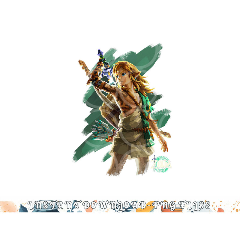 The Legend of Zelda Tears Of The Kingdom Link Hero Poster png, digital download copy.jpg