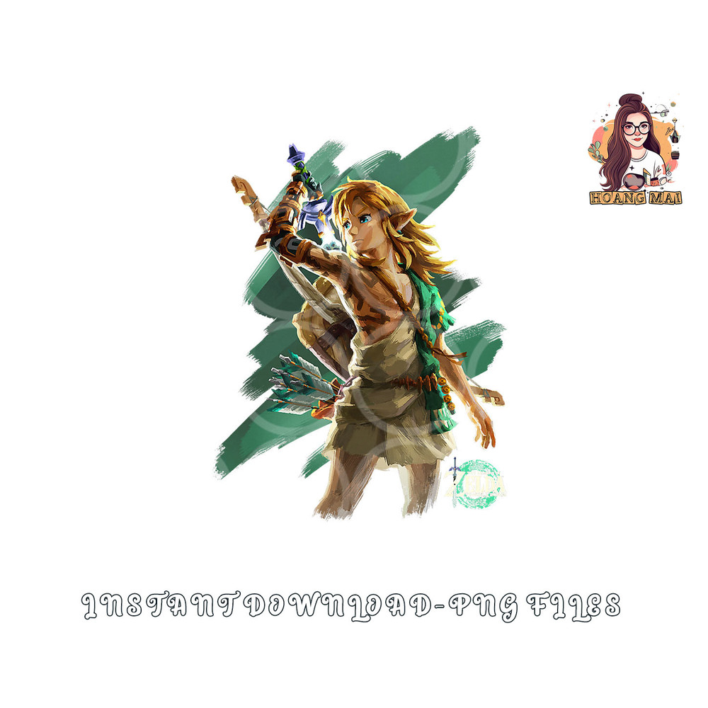 The Legend of Zelda Tears Of The Kingdom Link Hero Poster png, digital download copy.jpg