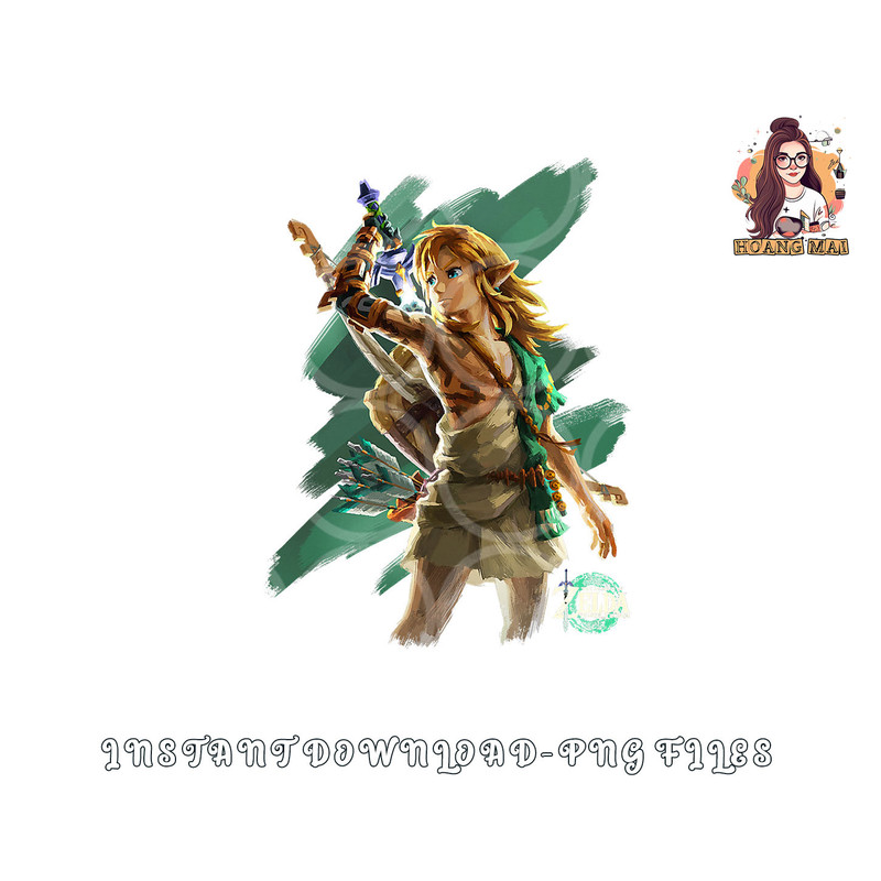The Legend of Zelda Tears Of The Kingdom Link Hero Poster png, digital download copy.jpg