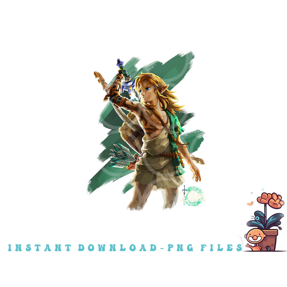 The Legend of Zelda Tears Of The Kingdom Link Hero Poster png, digital download copy.jpg