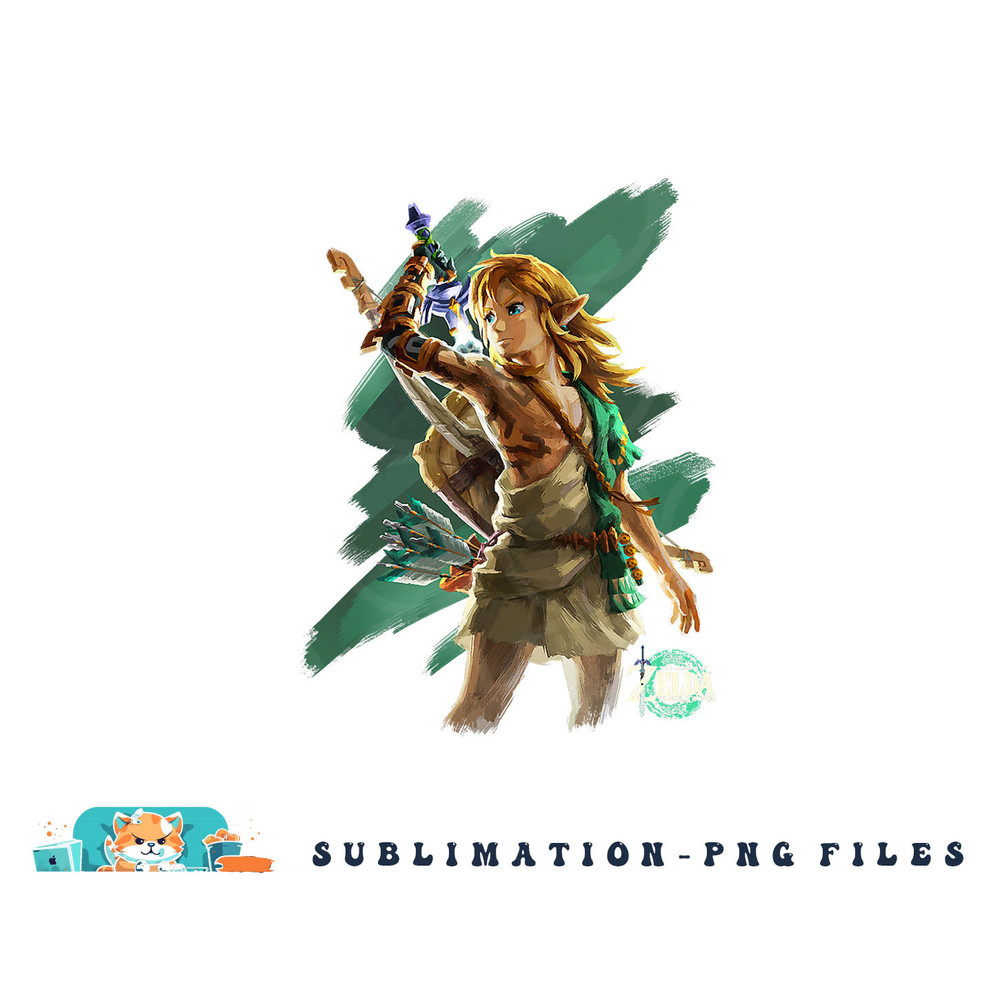 The Legend of Zelda Tears Of The Kingdom Link Hero Poster png, digital download copy.jpg