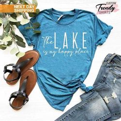 Summer Vacation Shirt, Gift for Lake Lover, Girls Summer Vacation T-shirt, Lake Time Tee, Lake is My Happy Place, Lake V