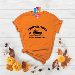 pumpkin patch t-shirt, retro fall shirt, thanksgiving shirt, fall truck shirt, autumn t-shirt, retro font shirt, gift fo