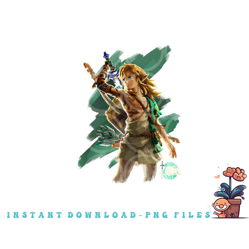 The Legend of Zelda Tears Of The Kingdom Link Hero Poster Premium png, digital download copy.jpg