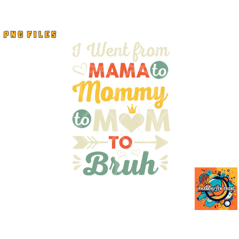 Funny Mothers Day design I Went from Mama for wife and mom png, digital download copy.jpg