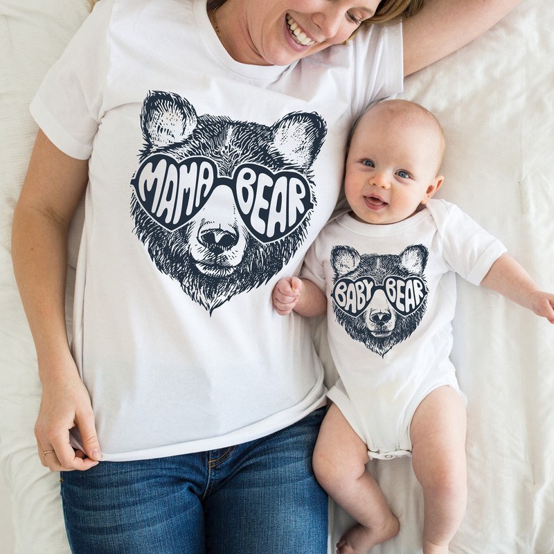 Mama Bear Shirt Mama Bear Set, Mama Bear Baby Bear Shirt, Mothers Day Shirt, Bear Family Shirts, New Mom Gift, Baby Shower Gift, Mom Shirt - 2.jpg