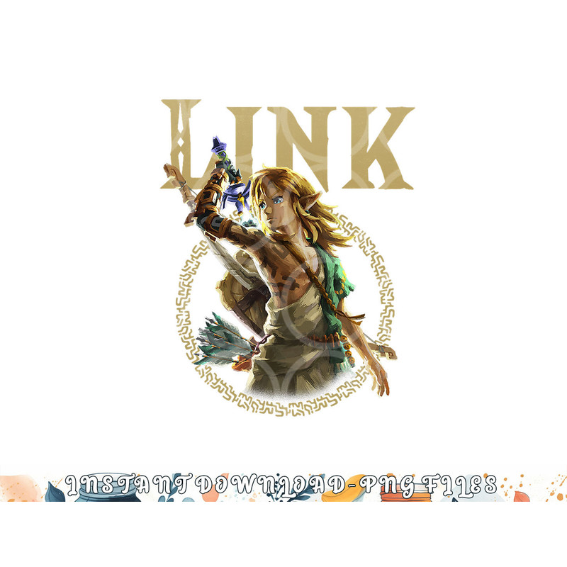 The Legend of Zelda Tears Of The Kingdom Link Portrait png, digital download copy.jpg