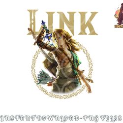 the legend of zelda tears of the kingdom link portrait png, digital download copy