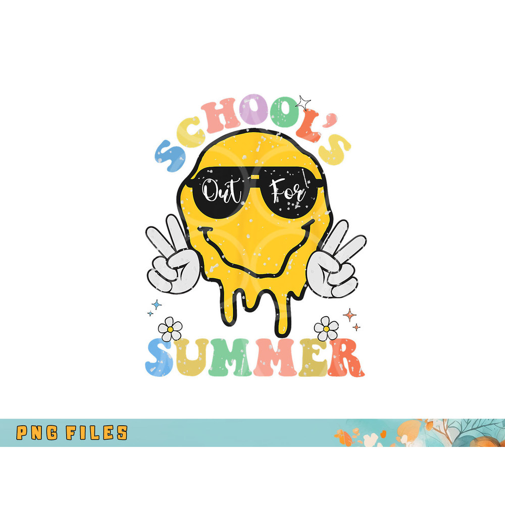 Funny Groovy School s Out For Summer Graduation Teacher Kids png, digital download copy.jpg