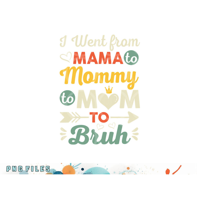 Funny Mothers Day design I Went from Mama for wife and mom png, digital download copy.jpg
