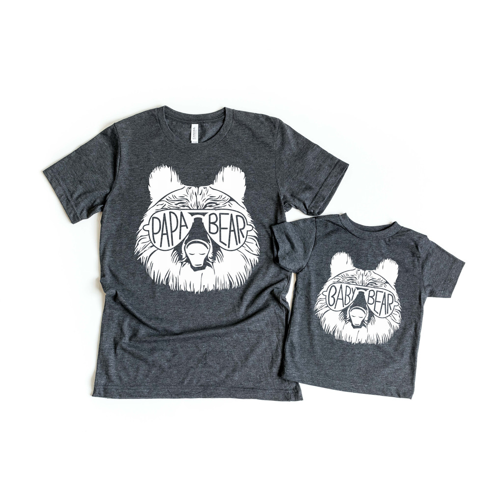 Papa Bear Shirt  Papa Bear Set, Papa Bear Baby Bear Shirt, Fathers Day Shirt, Bear Family Shirts, New Dad Gift, Baby Shower Gift, Dad Shirt - 2.jpg