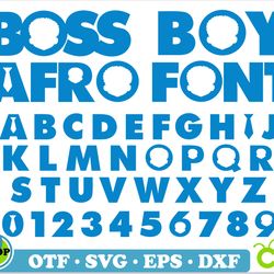african american baby boss font | instant download