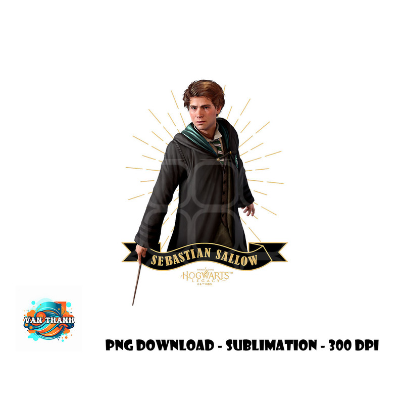 Harry Potter Hogwarts Legacy Sebastian Sallow Slytherin png, digital download copy.jpg