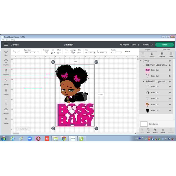 African American Boss Baby Girl logo svg, Boss Baby Girl svg - Inspire ...