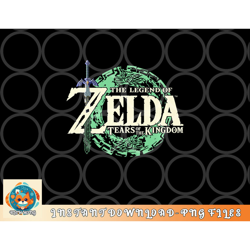 The Legend of Zelda Tears Of The Kingdom Official Logo Premium png, digital download copy.jpg
