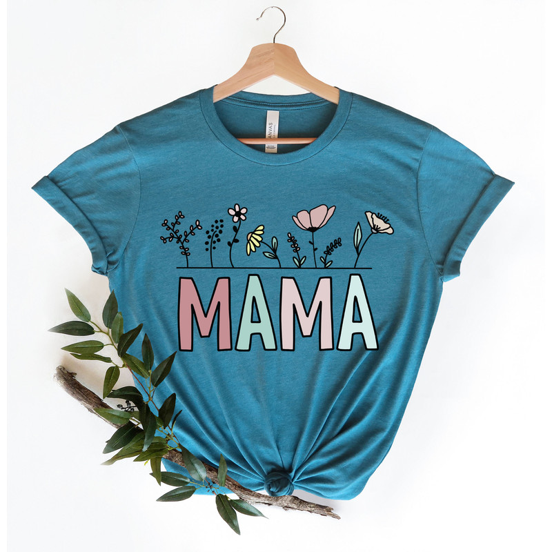 Raising Wildflowers Mama Shirt, Floral Mama Shirt, Gift for Mom, Mothers Day Gift, Wildflower Mom Tee, Flower Mama Gift, Best Mom T-Shirt - 2.jpg