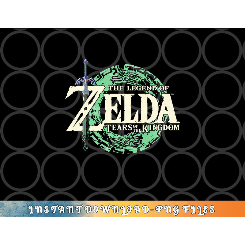 The Legend of Zelda Tears Of The Kingdom Official Logo Premium png, digital download copy.jpg