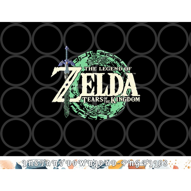 The Legend of Zelda Tears Of The Kingdom Official Logo Premium png, digital download copy.jpg
