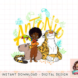 disney encanto antonio with animal friends png, instant download, digital print