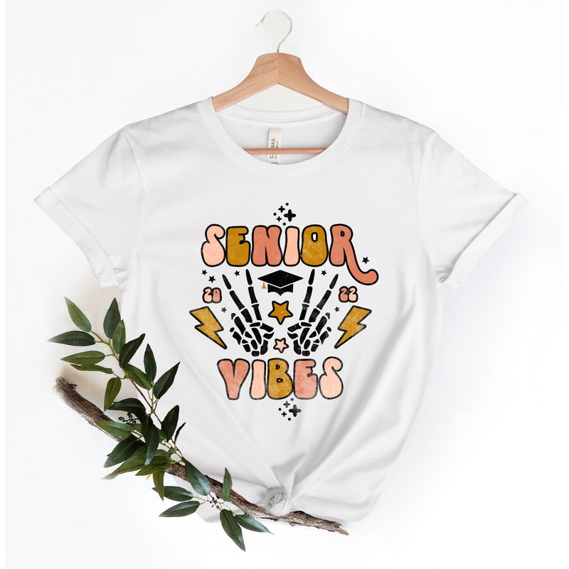 Senior Vibes 2022 Shirt Unisex Senior 2022 High School Graduate T Shirt Gift for HS Grad Class of 2022 Shirt Graduation Present 2022 - 2.jpg
