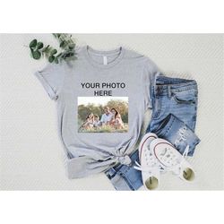 Custom Photo shirt, Family Custom Shirt, Customized Photo Shirt, Birthday Photo Shirt, Personalized Gifts, Photo On Shir
