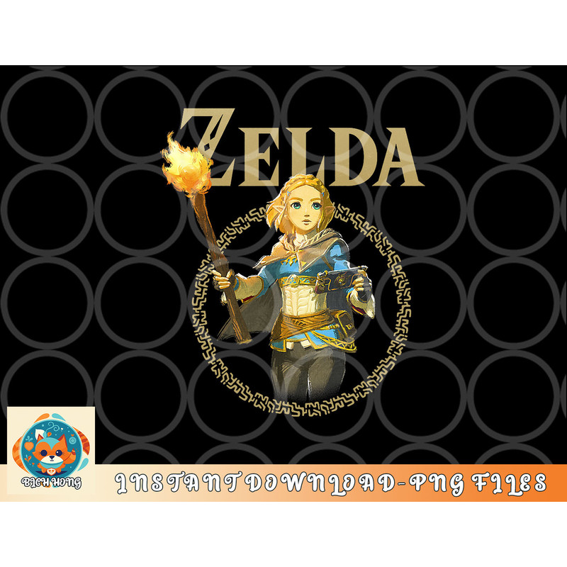 The Legend of Zelda Tears Of The Kingdom Zelda Portrait png, digital download copy.jpg