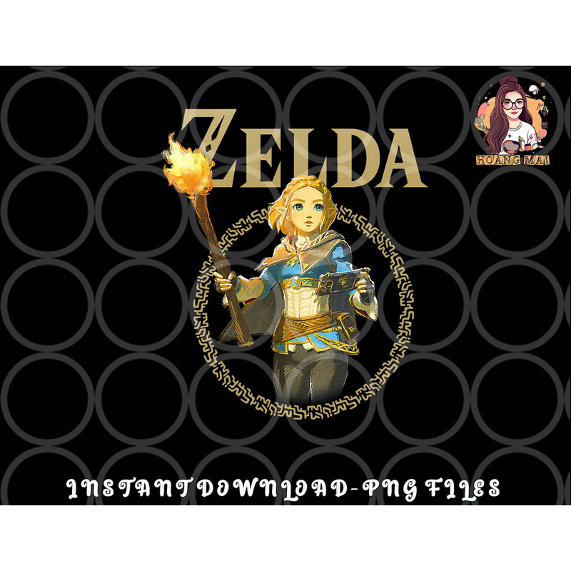 The Legend of Zelda Tears Of The Kingdom Zelda Portrait png, digital download copy.jpg