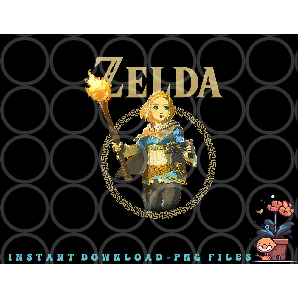 The Legend of Zelda Tears Of The Kingdom Zelda Portrait png, digital download copy.jpg