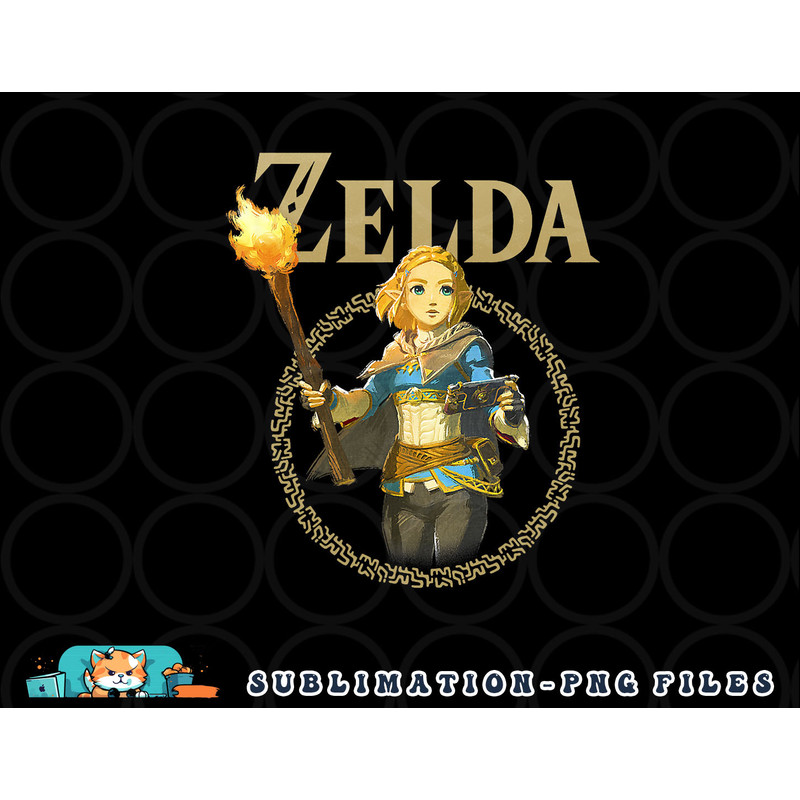 The Legend of Zelda Tears Of The Kingdom Zelda Portrait png, digital download copy.jpg