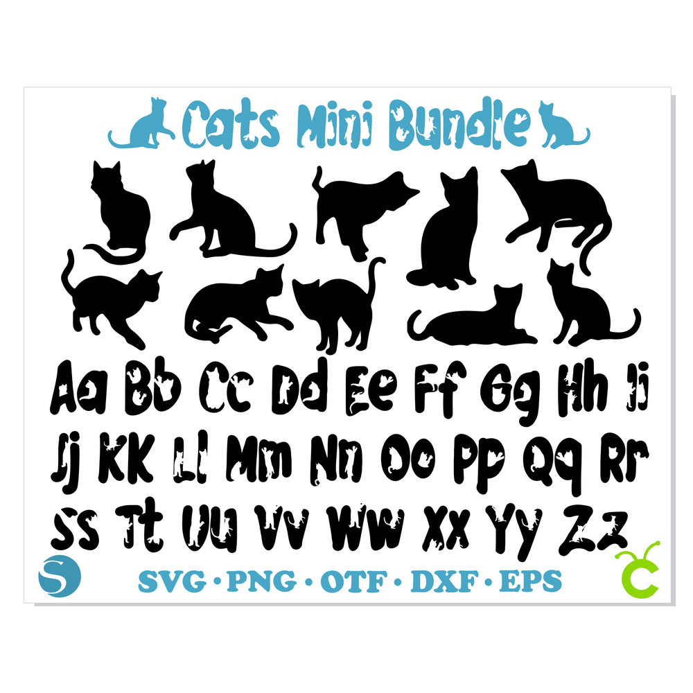 Cat Font Silhouette svg 1.jpg
