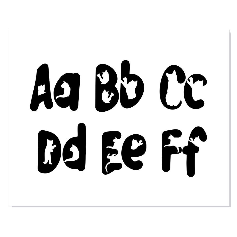 Cat Font Silhouette svg 4.jpg