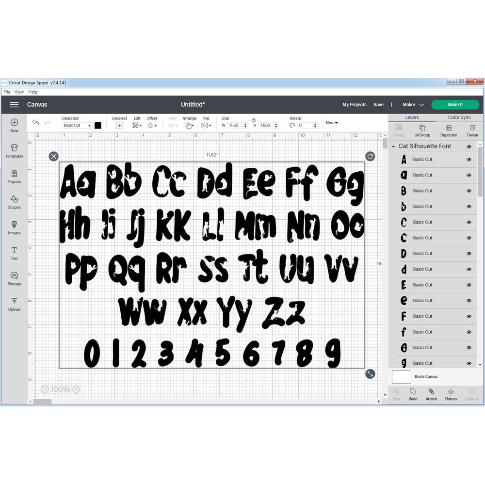 Cat Font Silhouette svg 6.png