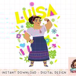 disney encanto luisa madrigal floral png, instant download, digital print